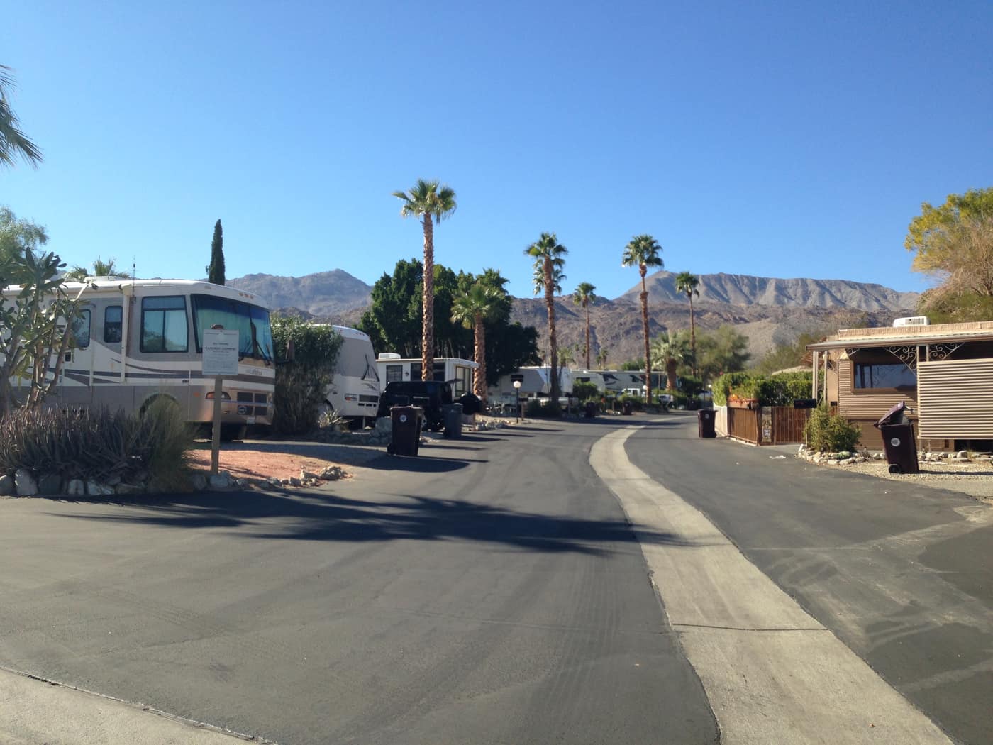 RV park and resort with pool at Silver Spur in Palm Desert